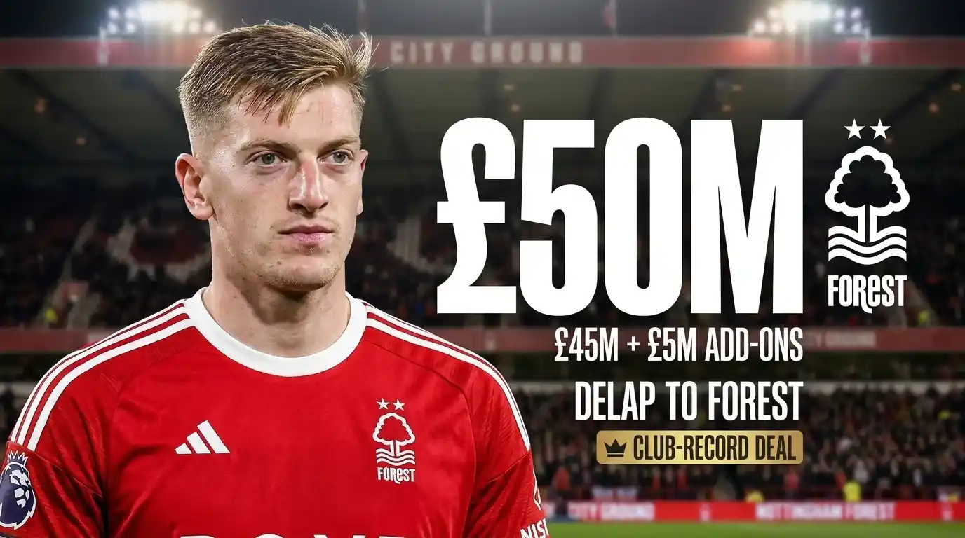 Nottingham Forest Agree Club-Record £50m Deal for Liam Delap