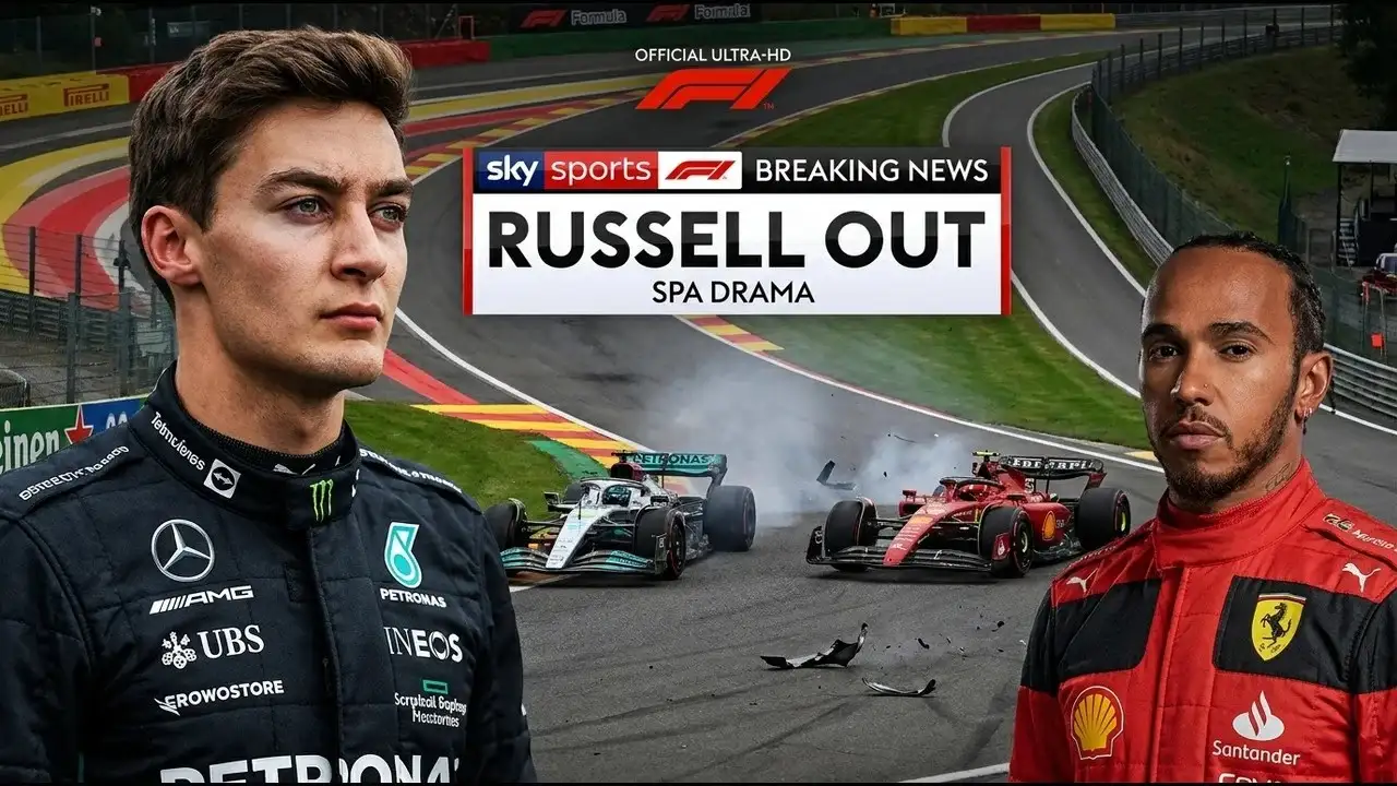 F1 George Russell Crash